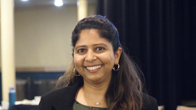 photo of Duhita at a conference