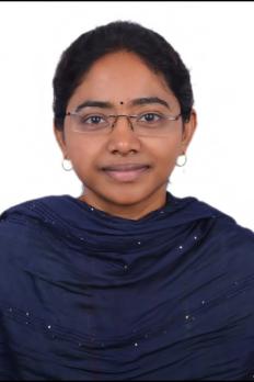 photo of Aruna wearing blue