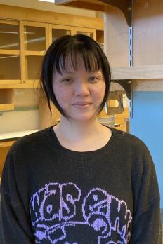 photo of Haoyu in the lab