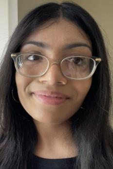 photo of Rachel wearing glasses