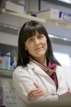 photo of Sabine in the lab