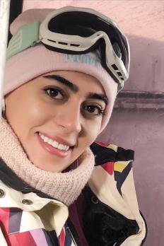 Photo of Zahra Arbabi in snow sport gear