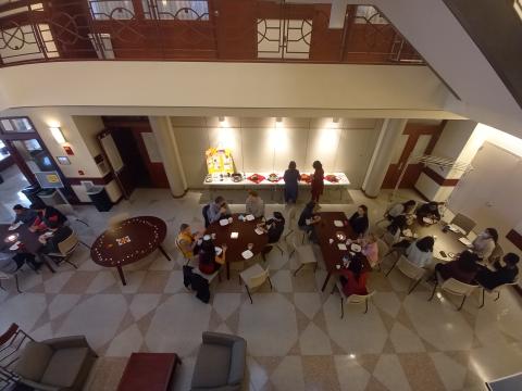 CABM members gathered for Diwali Cultural Coffee Hour