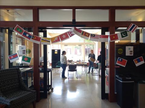 flags representing AANHPI