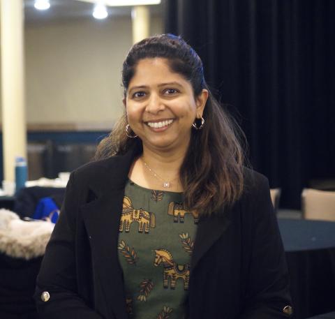 photo of Duhita at a conference