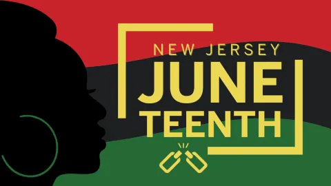 Juneteenth banner for New Jersey