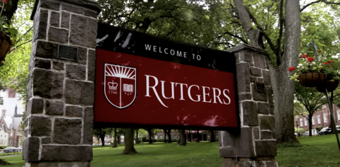 Welcome to Rutgers sign