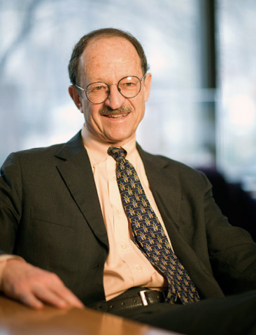 Harold Varmus sitting down