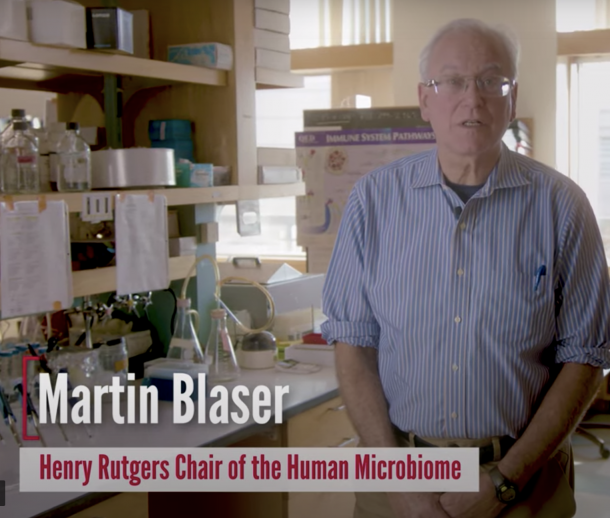 Martin Blaser in the lab